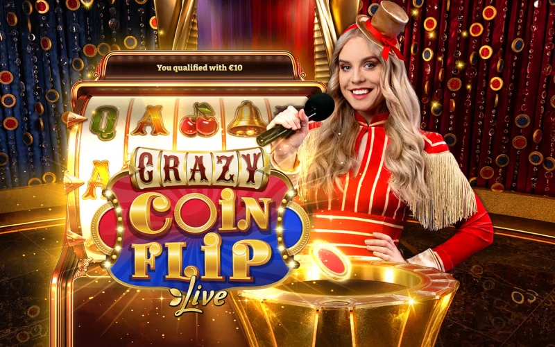 Play Crazy Coin Flip live game with multipliers and fast rounds on Winnita.